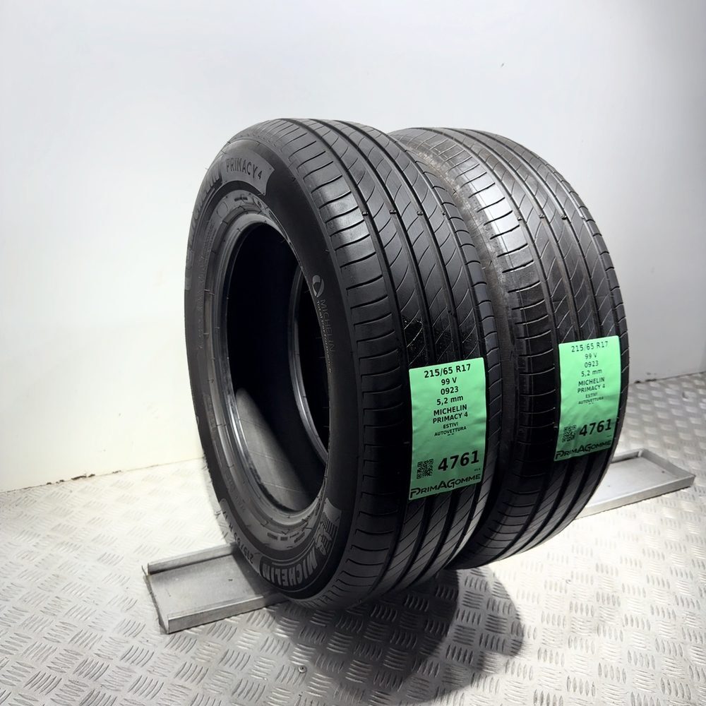 Gomme Usate 215 65 R17 99V Michelin Primacy 4 74% Estive - immagine 5