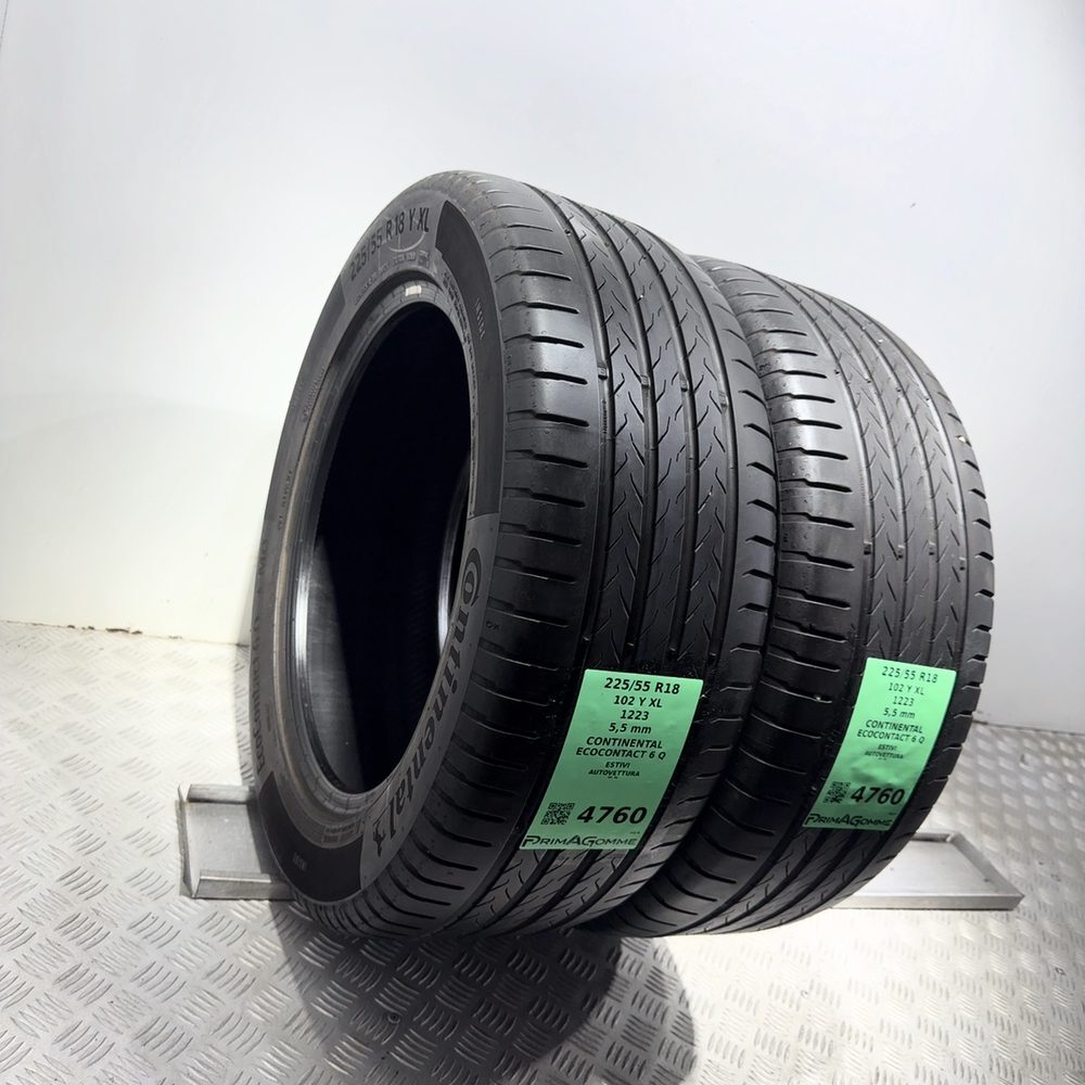 Gomme Usate 225 55 R18 102Y XL Continental Ecocontact 6 Q 79% Estive - immagine 5