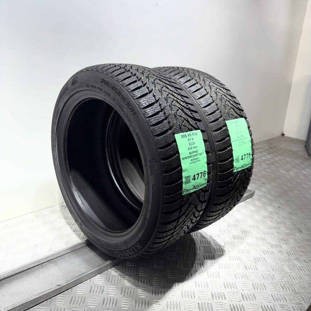 Gomme Usate 205 45 R16 87H Kumho Wintercraft WP51 98% Invernali - immagine 5