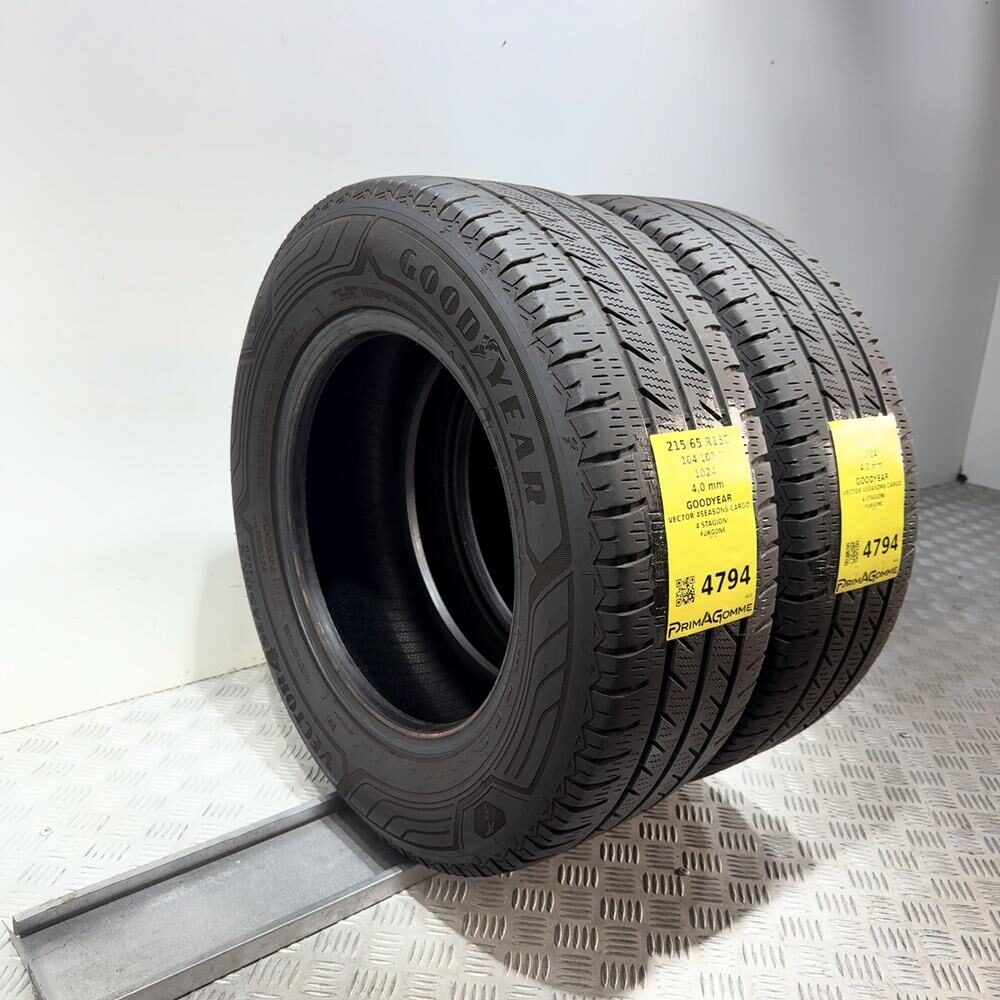 Gomme Usate 215 65 R15C 104/102T Goodyear Vector 4Seasons Cargo 4 Stagioni - immagine 5