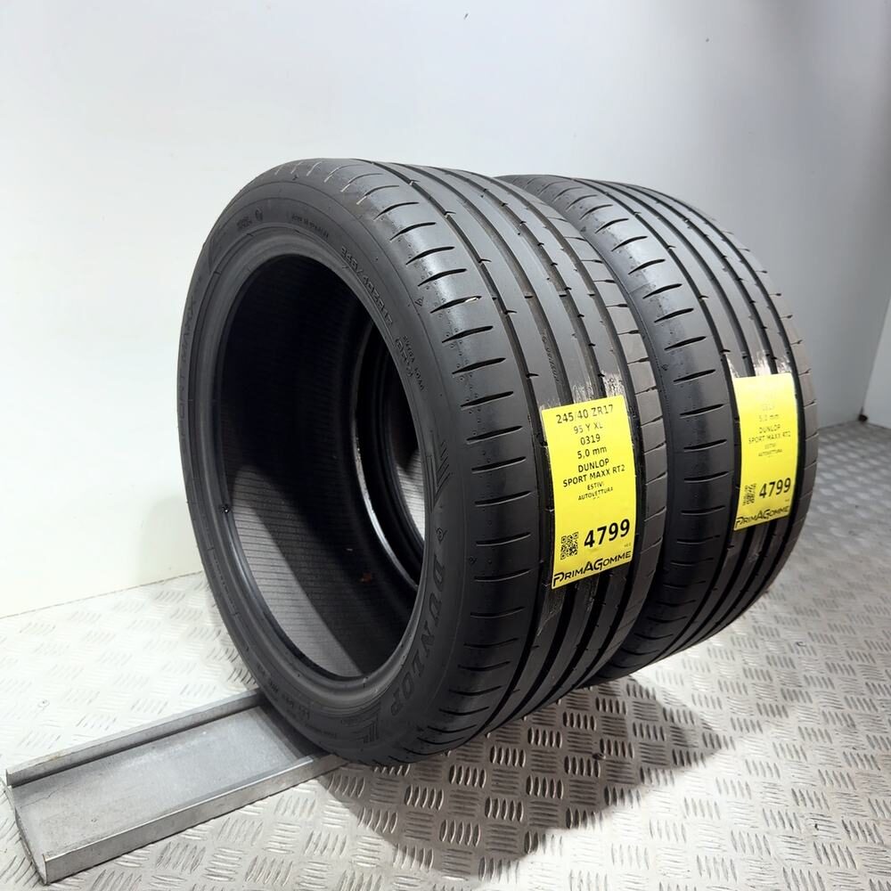 Gomme Usate 245 40 ZR17 95Y XL Dunlop Sport Maxx RT2 71% Estive - immagine 5