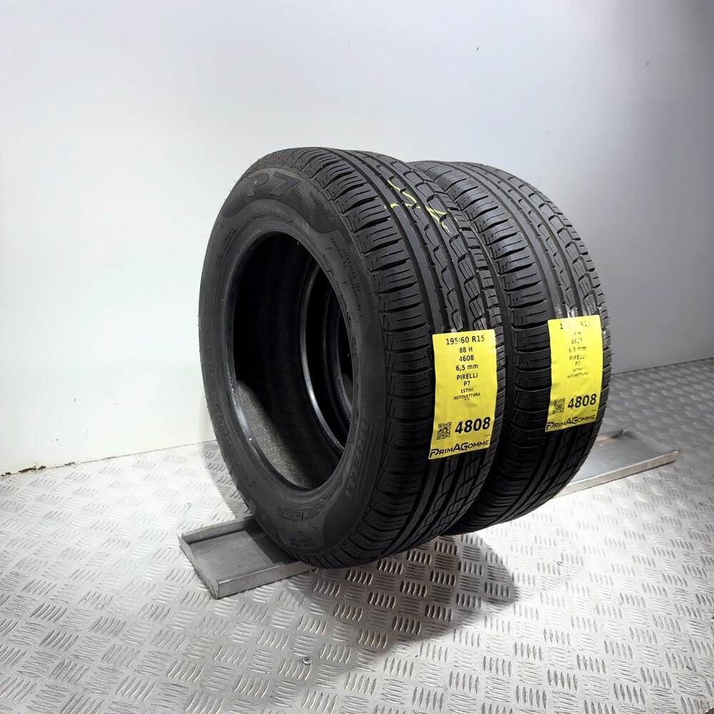 Gomme Usate 195 60 R15 88H Pirelli P7 93% Estive - immagine 5