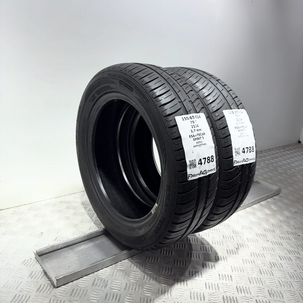 Gomme Usate 155 65 R14 75T Esa+Tecar Spirit 5 Estive - immagine 5
