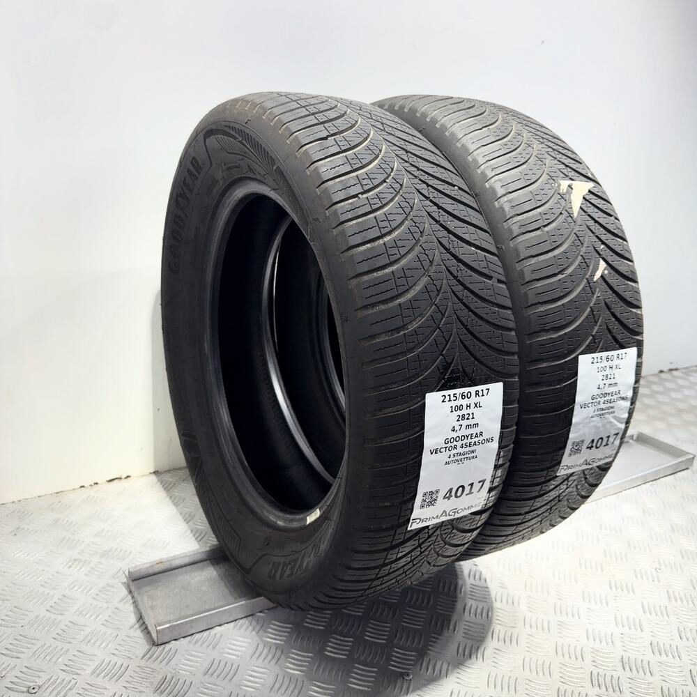 Gomme Usate 215 60 R17 XL 100H Goodyear Vector 4Seasons 4 Stagioni - immagine 6