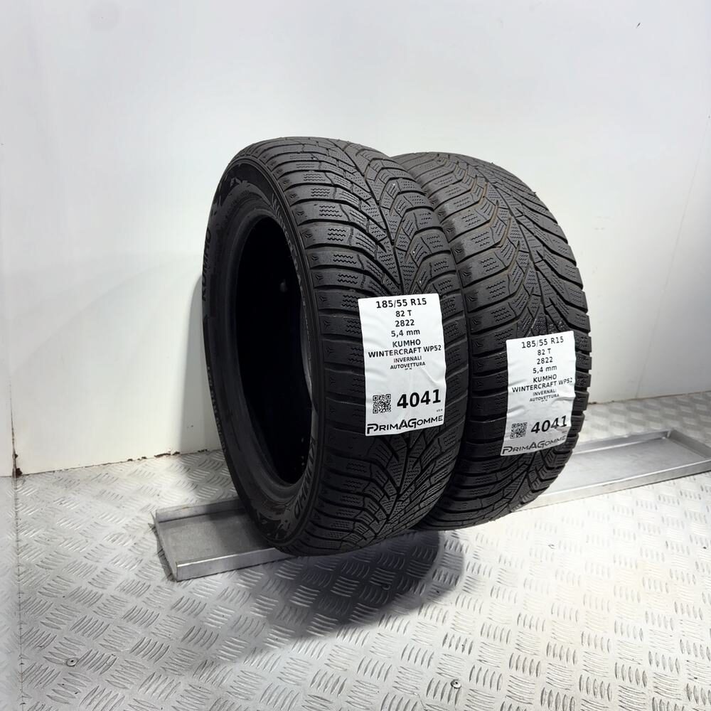 Gomme Usate 185 55 R15 82T Kumho Wintercraft WP52 77% Invernali - immagine 6