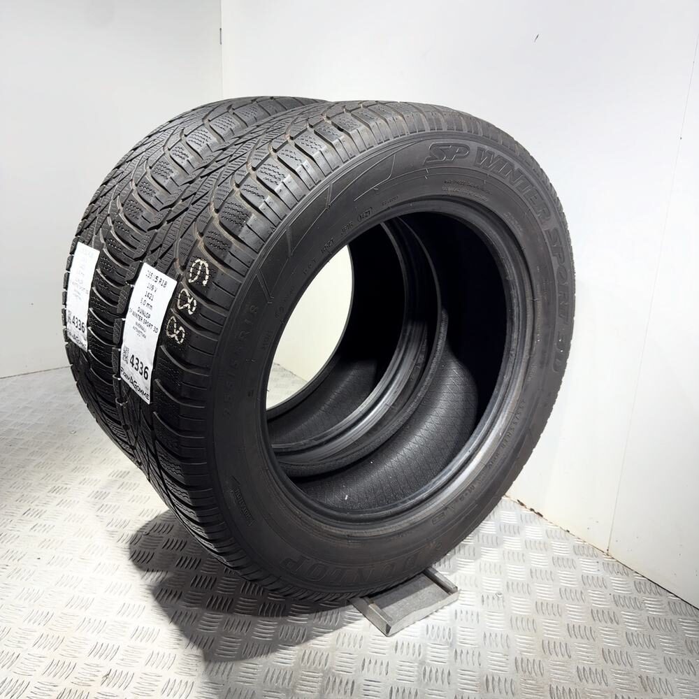 Gomme Usate 255 55 R18 109V Dunlop SP Winter Sport 3D 71% Invernali - immagine 6
