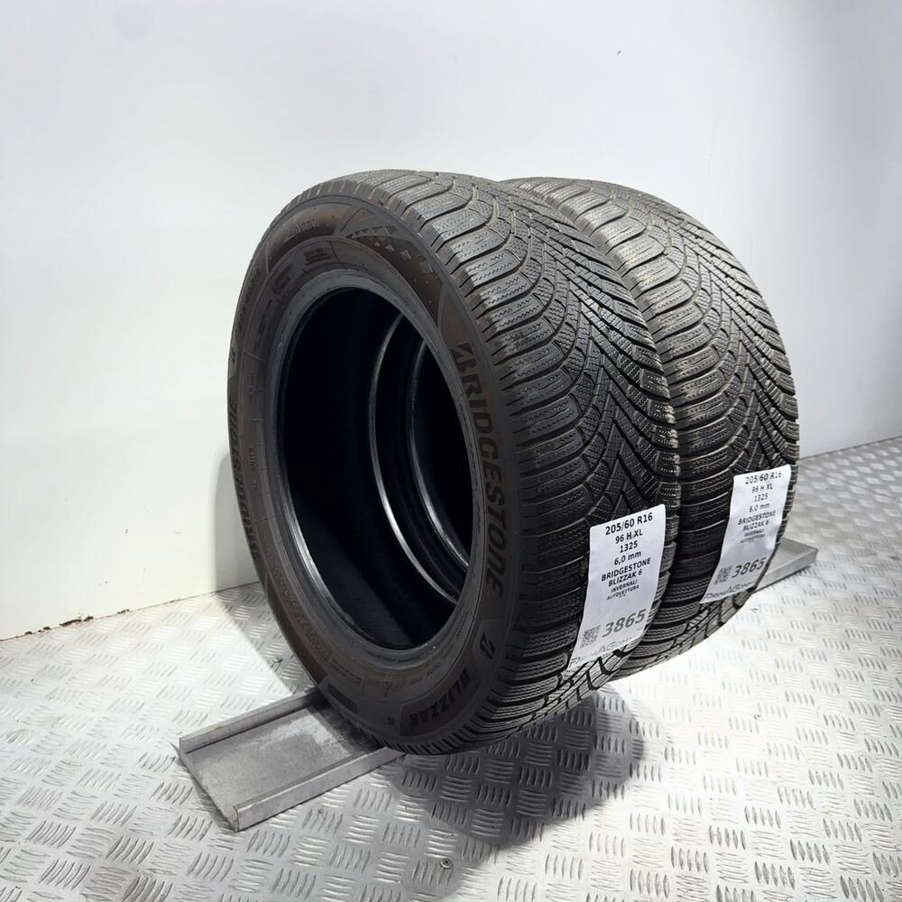Gomme Usate 205 60 R16 96H XL Bridgestone Blizzak 6 86% Invernali - immagine 6