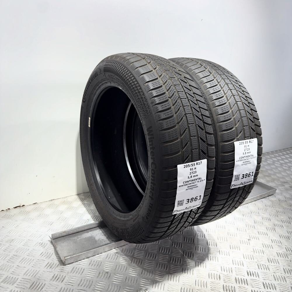 Gomme Usate 205 55 R17 91H Continental Wintercontact TS 870 P 83% Invernali - immagine 6