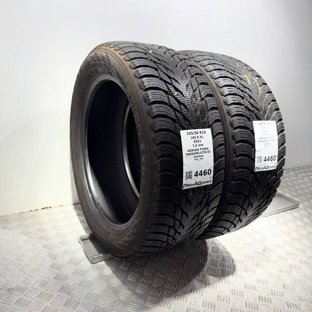 Gomme Usate 245 50 R19 XL 105R Nokian Tyres Hakkapeliitta R3 98% Invernali - immagine 6