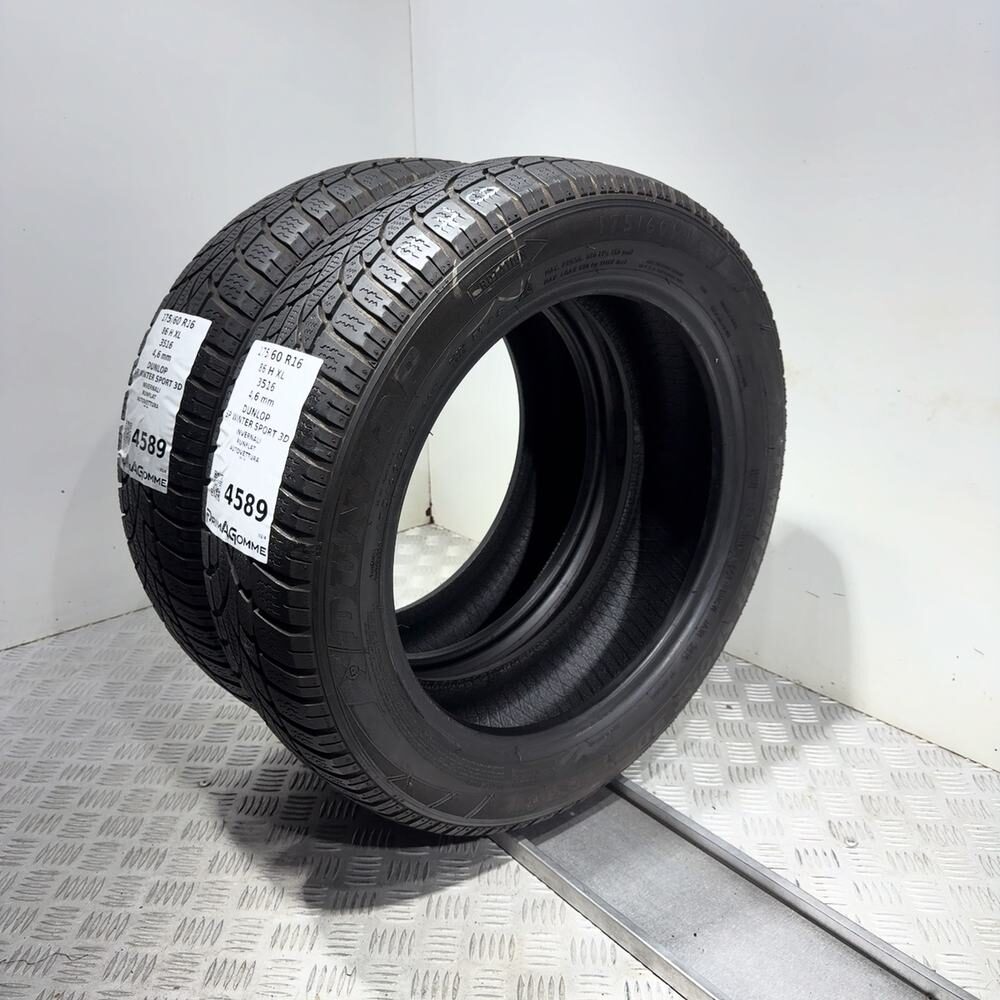Gomme Usate 175 60 R16 86H XL Dunlop SP Winter Sport 3D RunFlat Invernali - immagine 6
