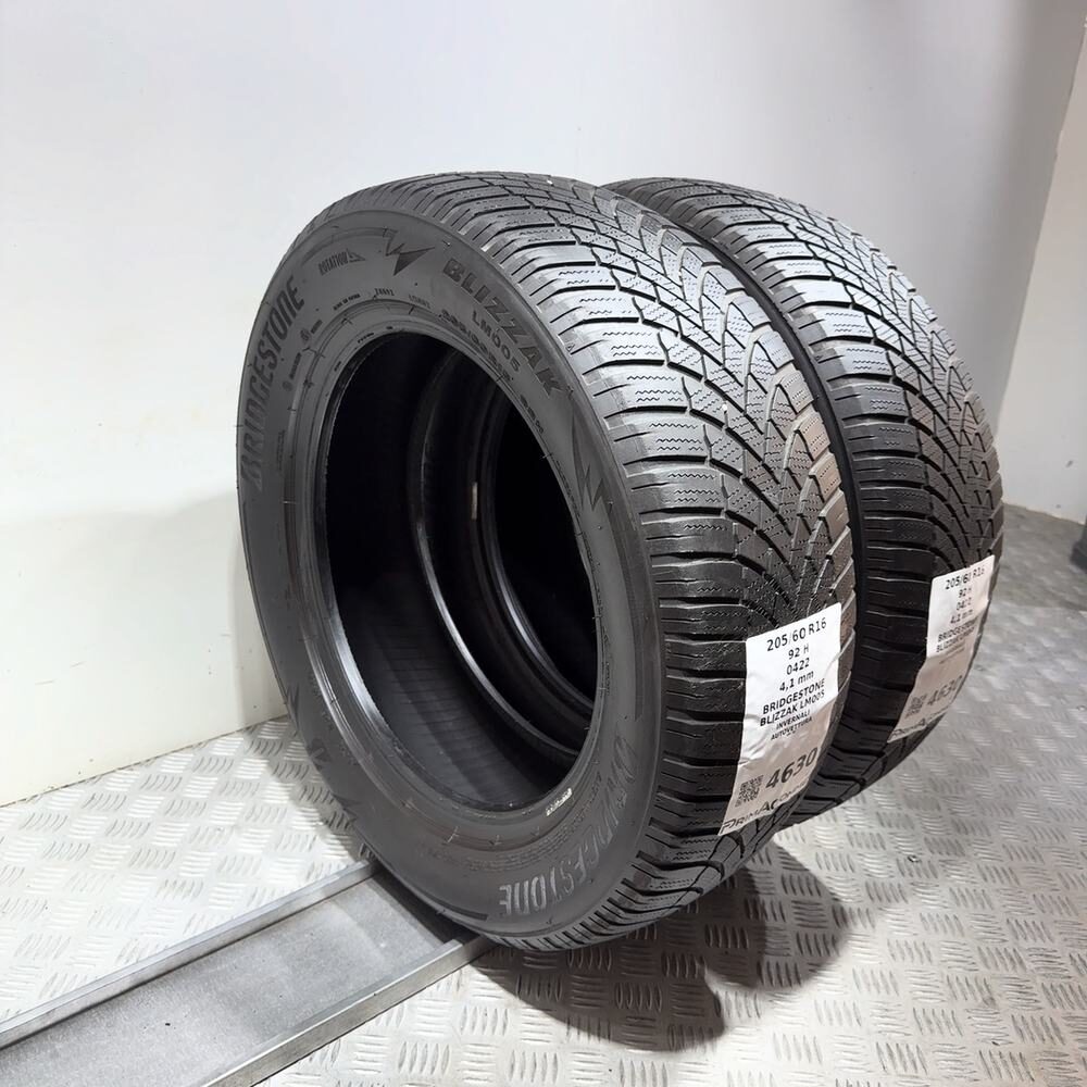 Gomme Usate 205 60 R16 92H Bridgestone Blizzak LM005 Invernali - immagine 6
