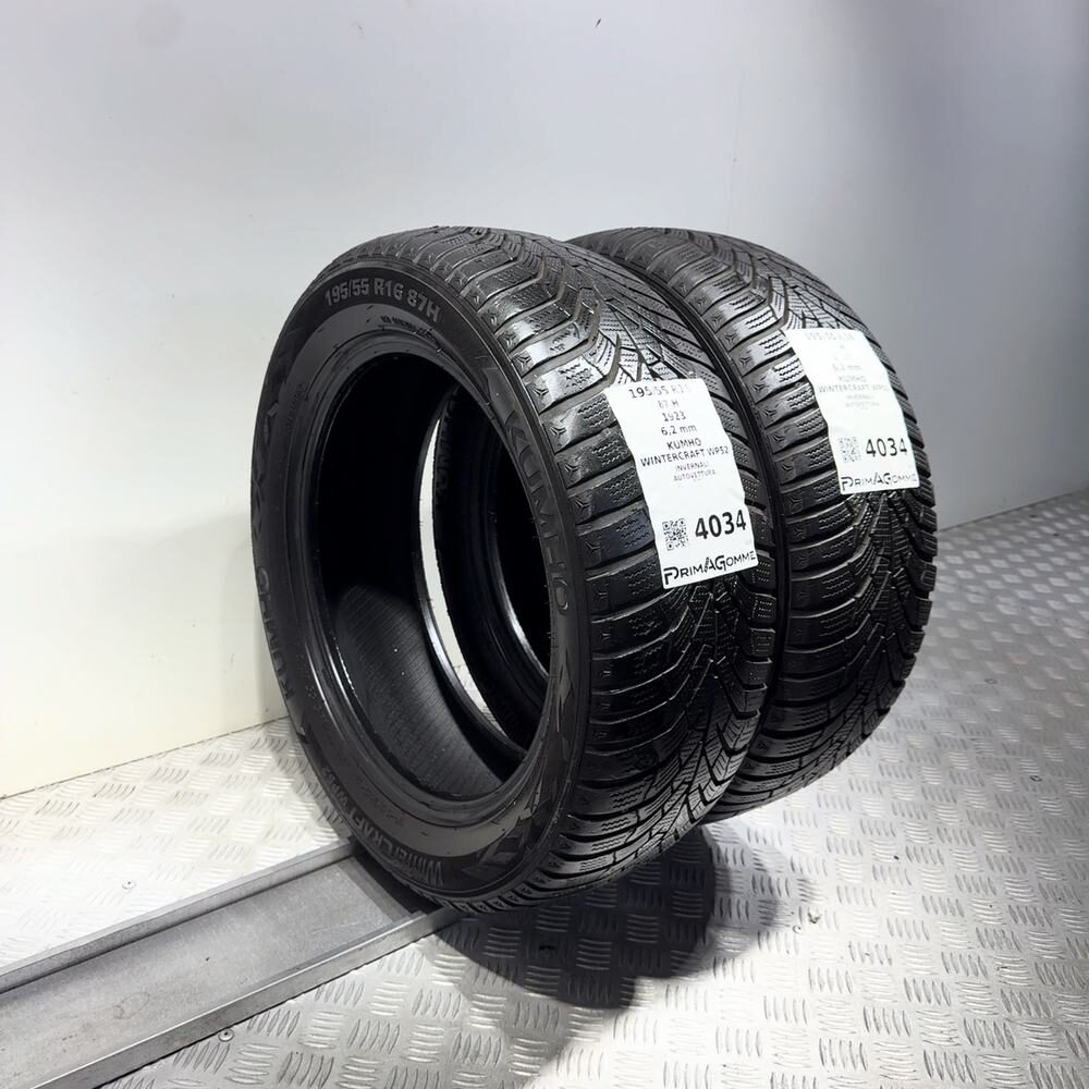 Gomme Usate 195 55 R16 87H Kumho Wintercraft WP52 89% Invernali - immagine 7