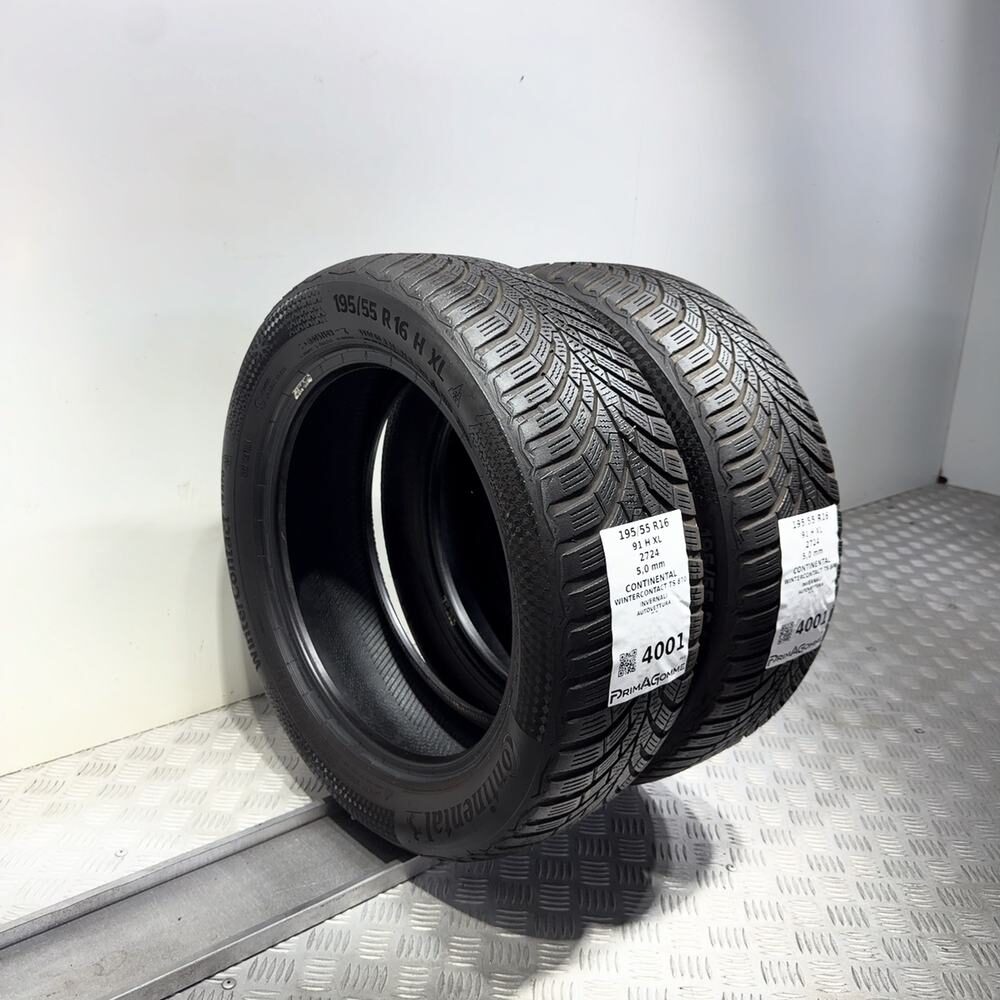 Gomme Usate 195 55 R16 91H XL Continental Wintercontact TS 870 71% Invernali - immagine 7