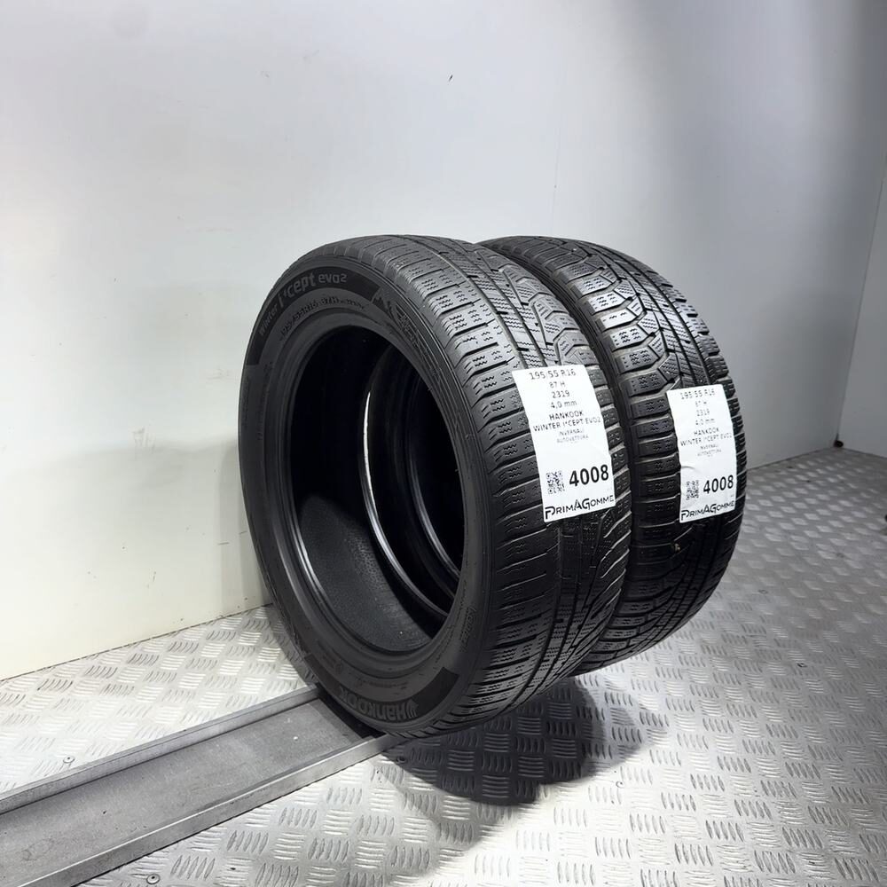 Gomme Usate 195 55 R16 87H Hankook Winter I*Cept Evo2 Invernali - immagine 7