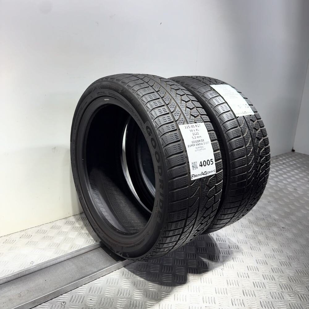 Gomme Usate 225 45 R17 94V XL Goodride Zuper Snow Z-507 74% Invernali - immagine 7