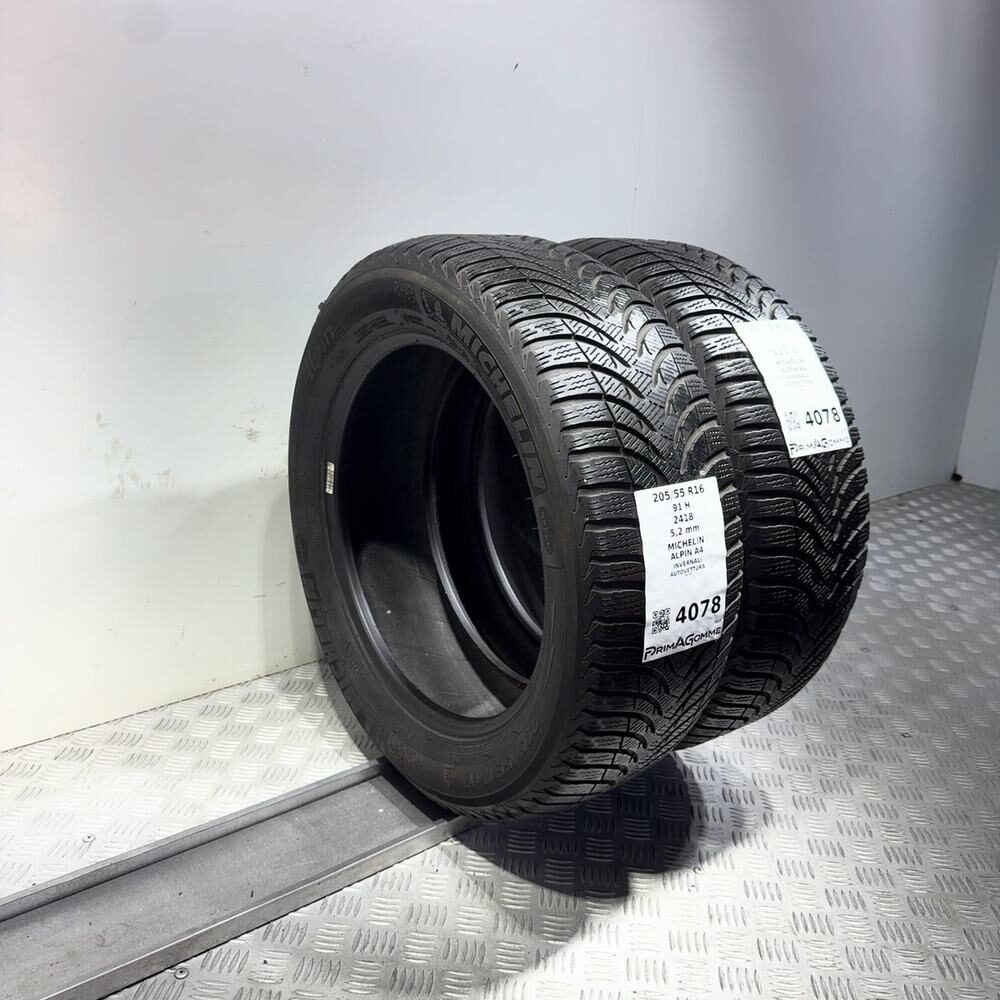 Gomme Usate 205 55 R16 91H Michelin Alpin A4 74% Invernali - immagine 7