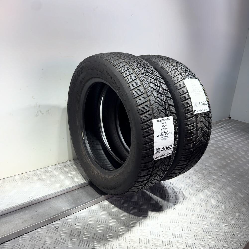 Gomme Usate 205 60 R16 92H Dunlop Winter Sport 5 81% Invernali - immagine 7