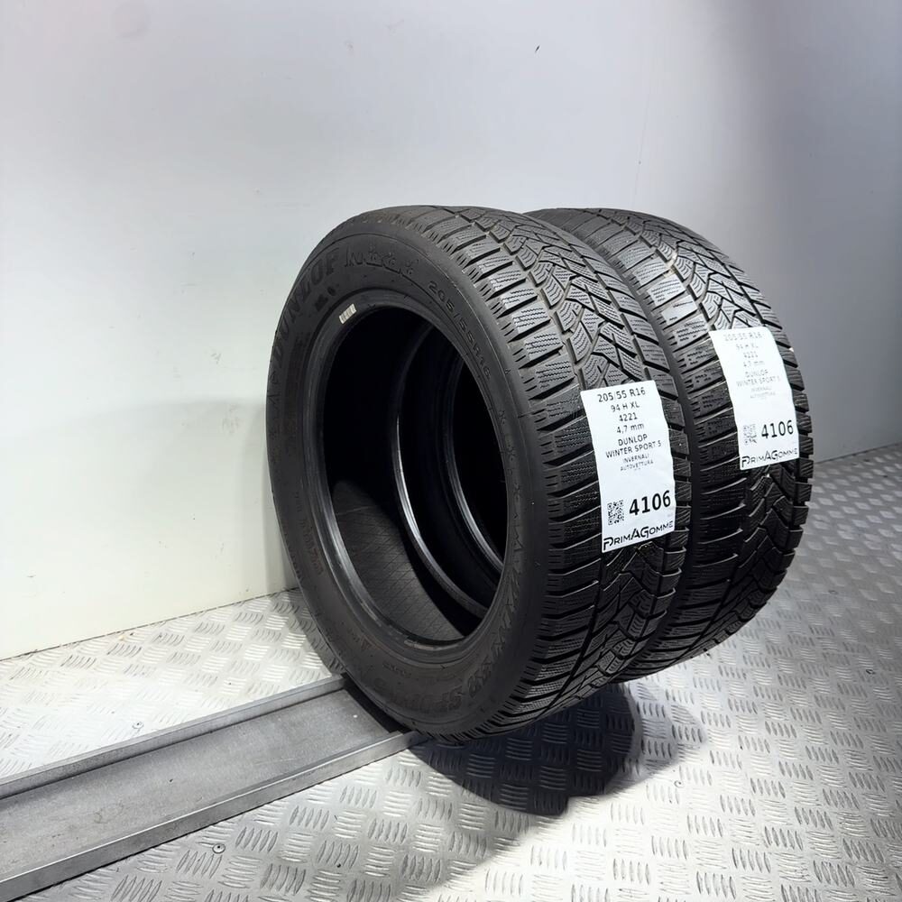 Gomme Usate 205 55 R16 XL 94H Dunlop Winter Sport 5 Invernali - immagine 7