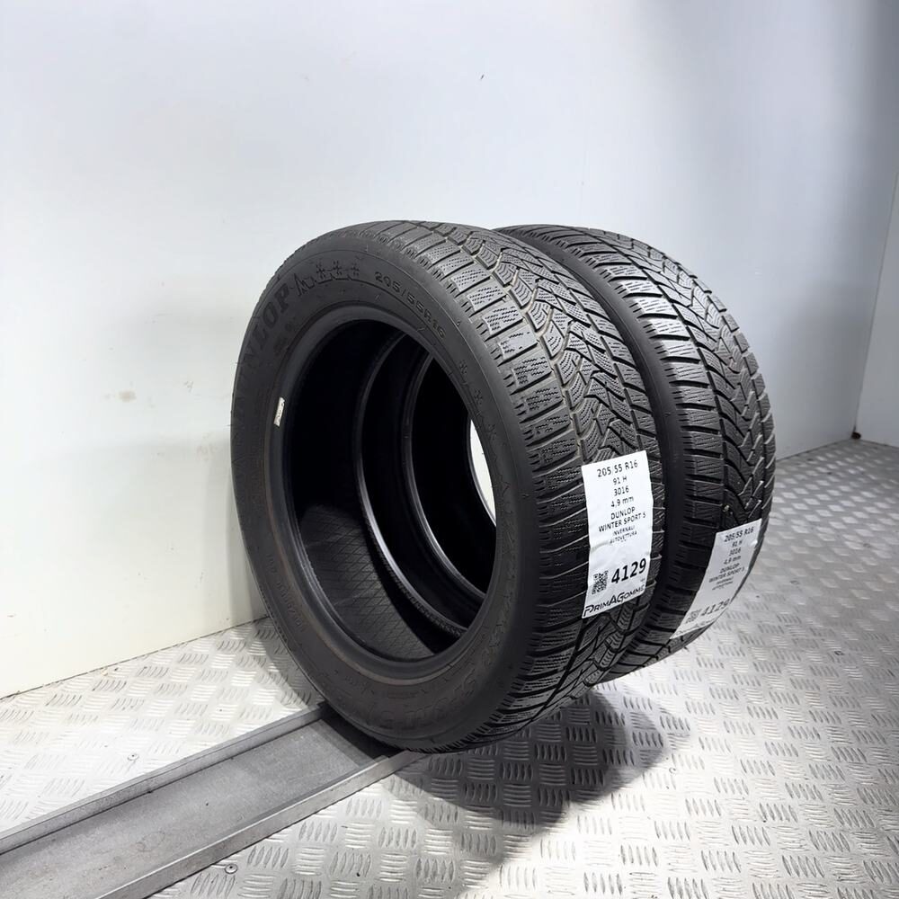 Gomme Usate 205 55 R16 91H Dunlop Winter Sport 5 Invernali - immagine 7