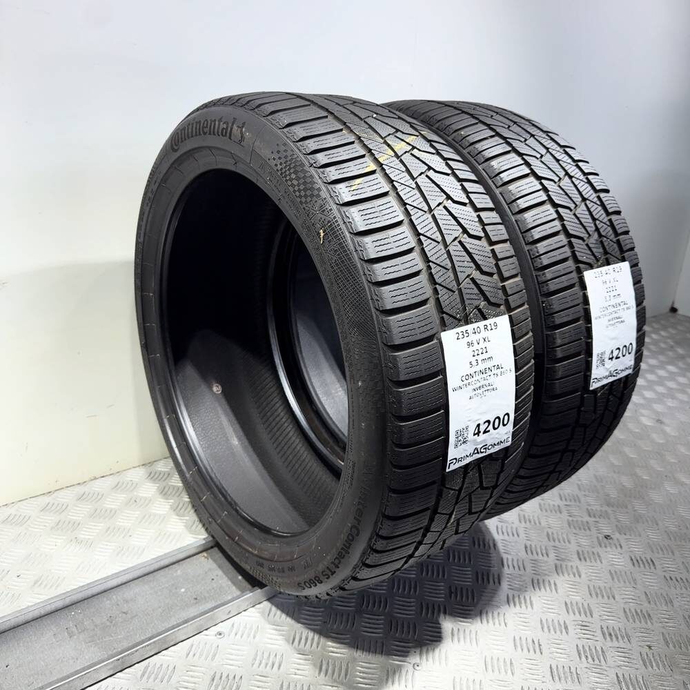 Gomme Usate 235 40 R19 96V XL Continental Wintercontact TS 860 S 76% Invernali - immagine 7