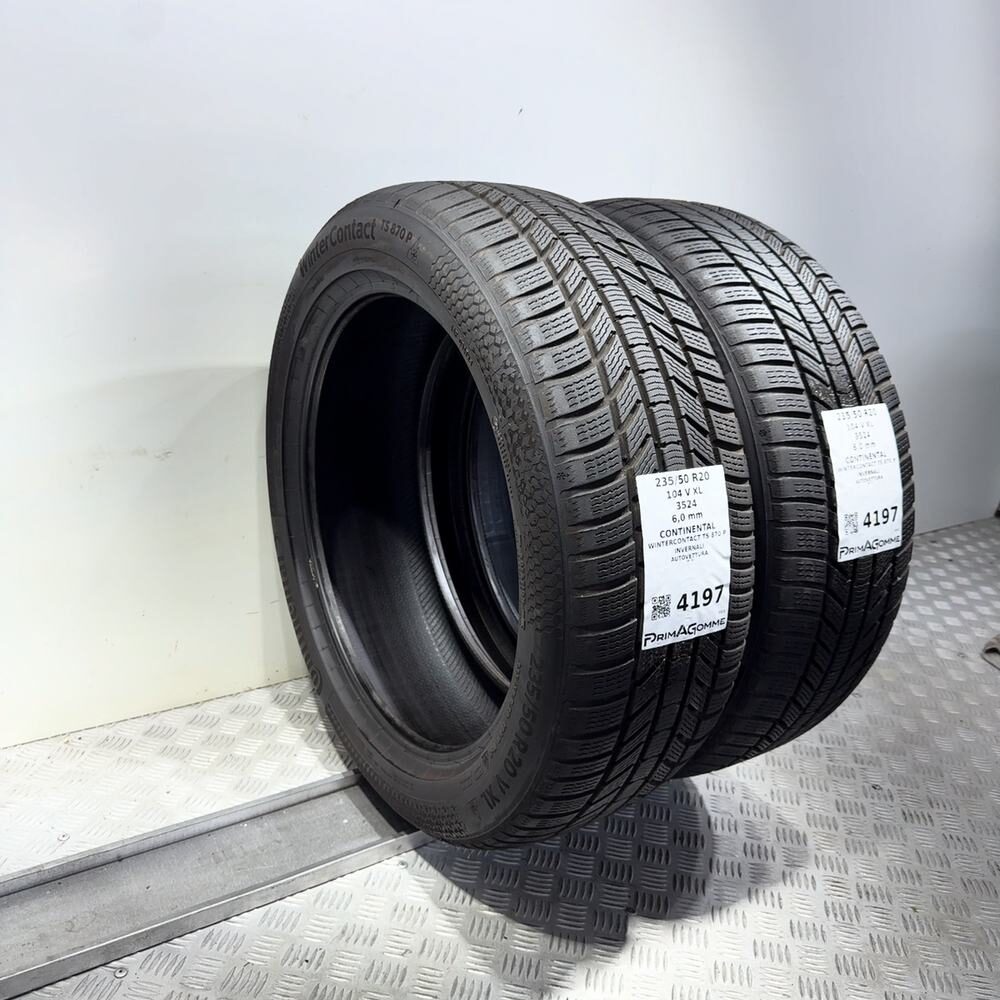 Gomme Usate 235 50 R20 104V XL Continental Wintercontact TS 870 P 86% Invernali - immagine 7