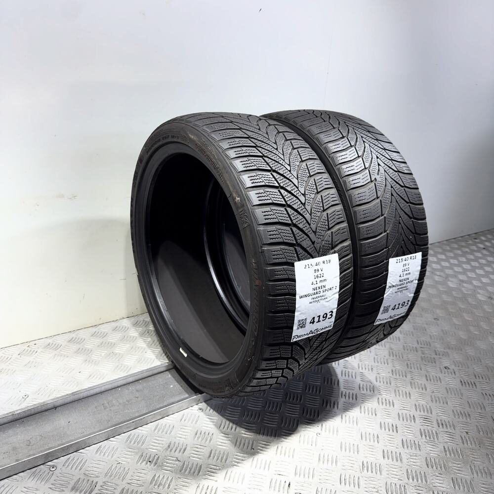 Gomme Usate 215 40 R18 89V Nexen Winguard Sport 2 Invernali - immagine 7