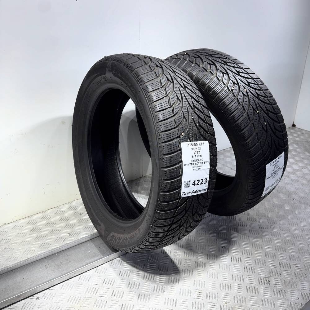 Gomme Usate 215 55 R18 99H XL Nankang Winter Activa SV-3 96% Invernali - immagine 7