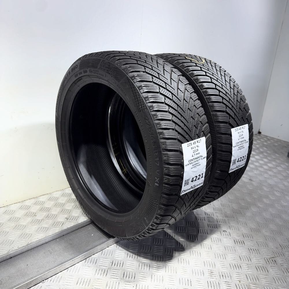 Gomme Usate 225 45 R17 XL 94V Continental Wintercontact TS 860 Invernali - immagine 7