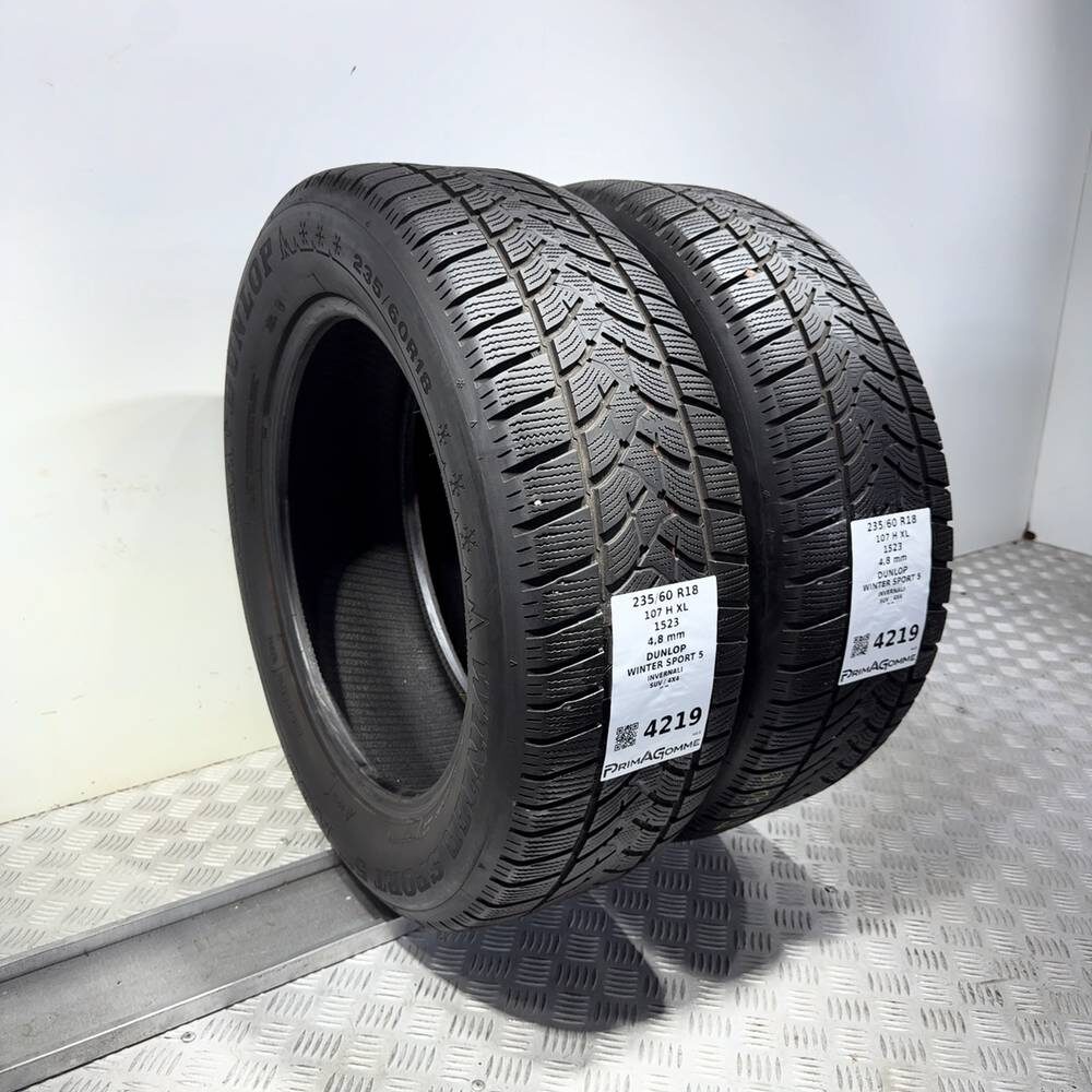 Gomme Usate 235 60 R18 107H XL Dunlop Winter Sport 5 Invernali - immagine 7