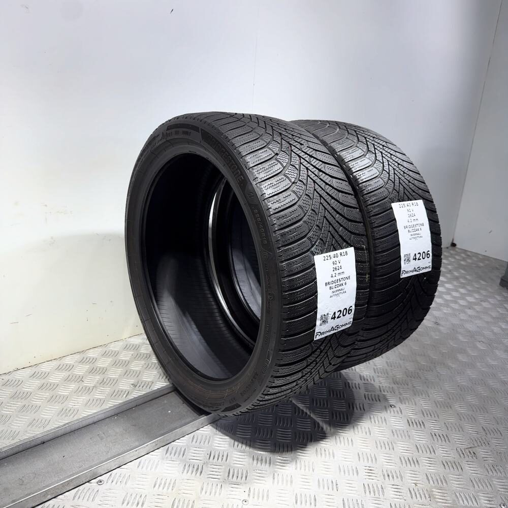 Gomme Usate 225 40 R18 92V Bridgestone Blizzak 6 Invernali - immagine 7