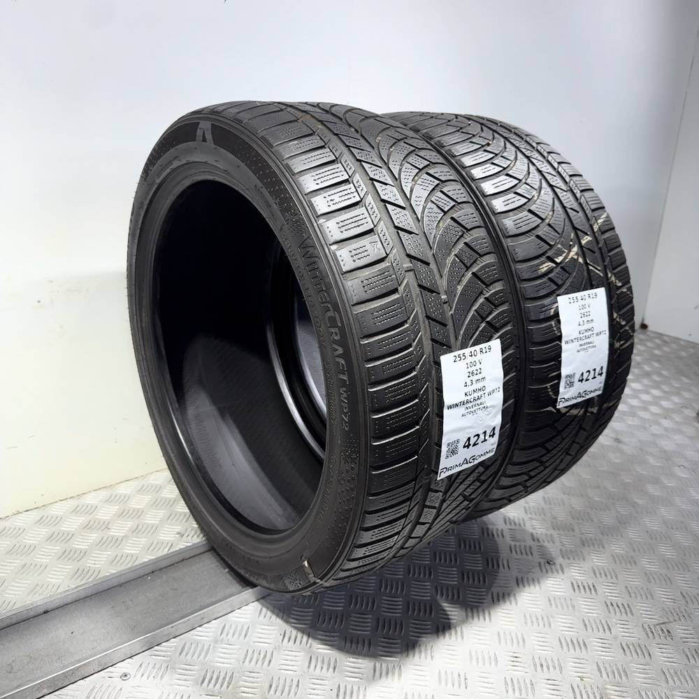 Gomme Usate 255 40 R19 100V Kumho Wintercraft WP72 Invernali - immagine 7