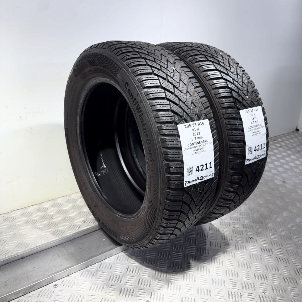 Gomme Usate 205 55 R16 91H Continental Contiwintercontact TS850 96% Invernali - immagine 7