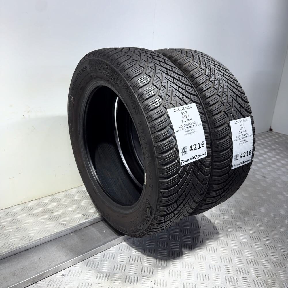 Gomme Usate 205 55 R16 91T Continental Wintercontact TS 860 73% Invernali - immagine 7