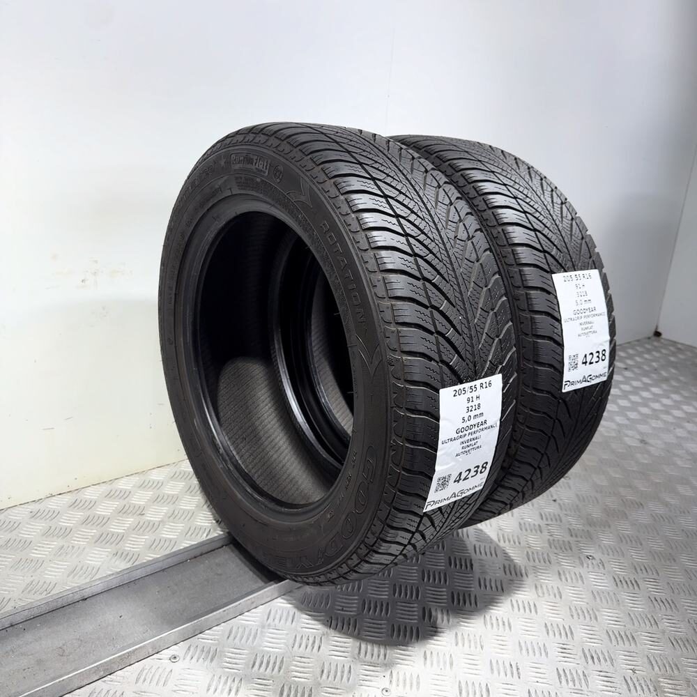 Gomme Usate 205 55 R16 91H Goodyear Ultragrip Performance RunFlat 71% Invernali - immagine 7