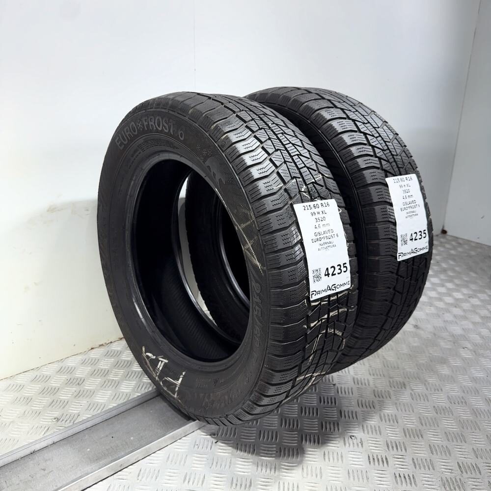 Gomme Usate 215 60 R16 99H XL Gislaved Euro*Frost 6 Invernali - immagine 7