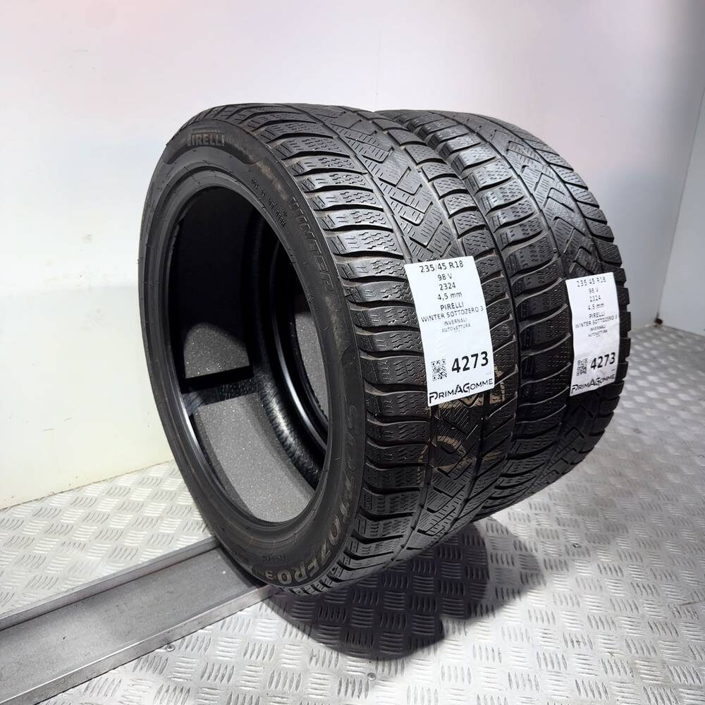 Gomme Usate 235 45 R18 98V Pirelli Winter Sottozero 3 Invernali - immagine 7