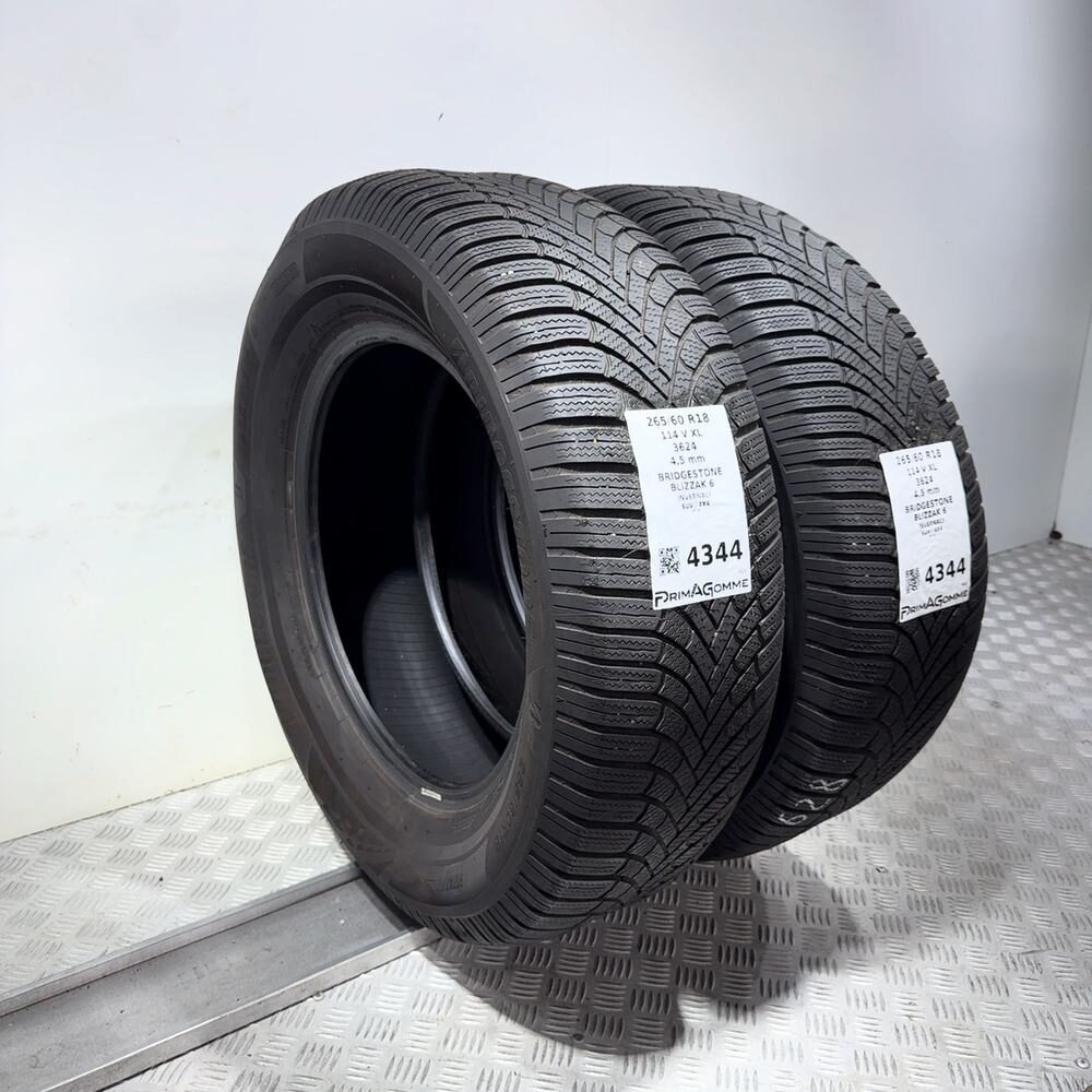 Gomme Usate 265 60 R18 XL 114V Bridgestone Blizzak 6 Invernali - immagine 7