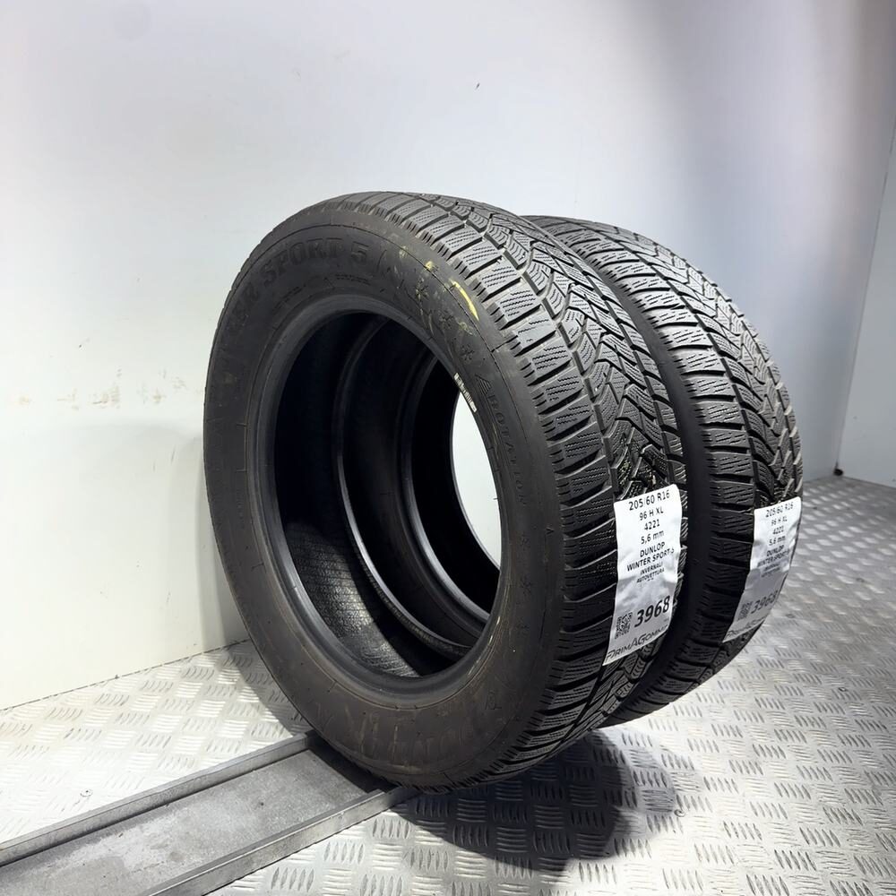 Gomme Usate 205 60 R16 96H XL Dunlop Winter Sport 5 80% Invernali - immagine 7