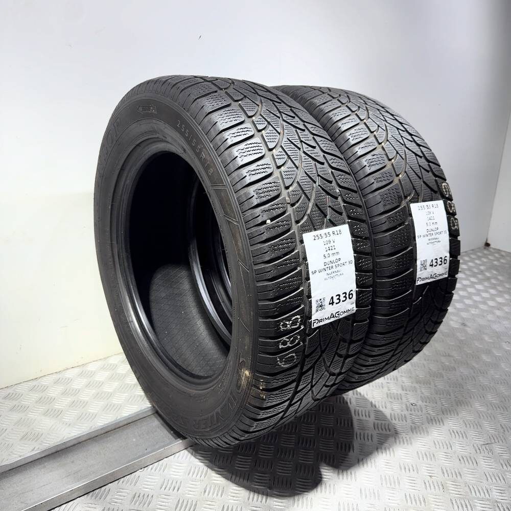 Gomme Usate 255 55 R18 109V Dunlop SP Winter Sport 3D 71% Invernali - immagine 7