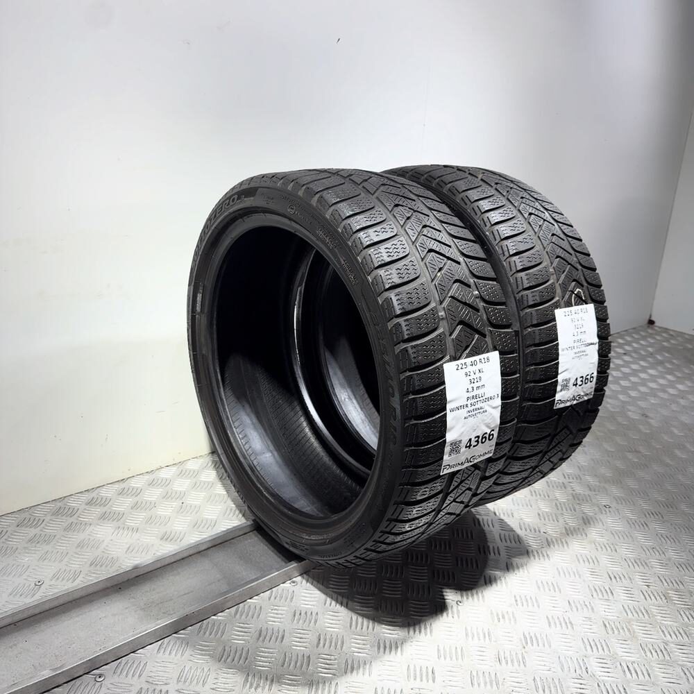 Gomme Usate 225 40 R18 92V XL Pirelli Winter Sottozero 3 Invernali - immagine 7
