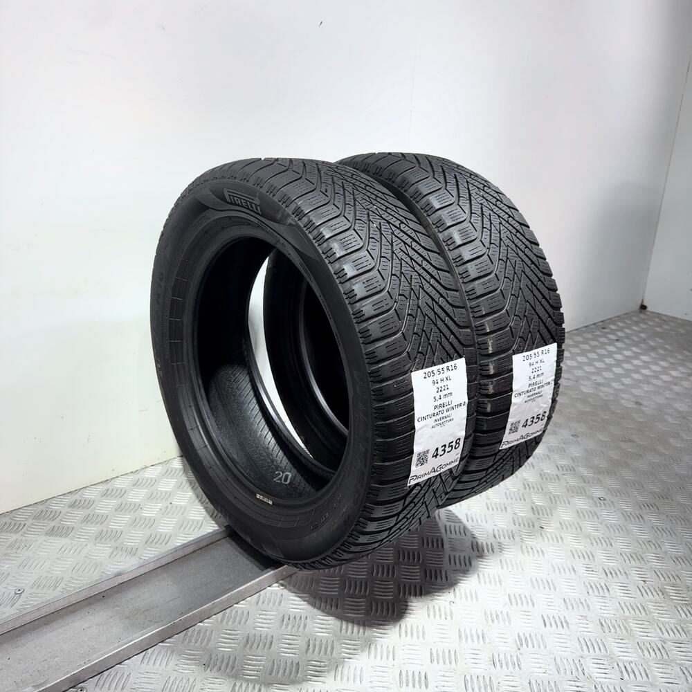 Gomme Usate 205 55 R16 94H XL Pirelli Cinturato Winter 2 77% Invernali - immagine 7