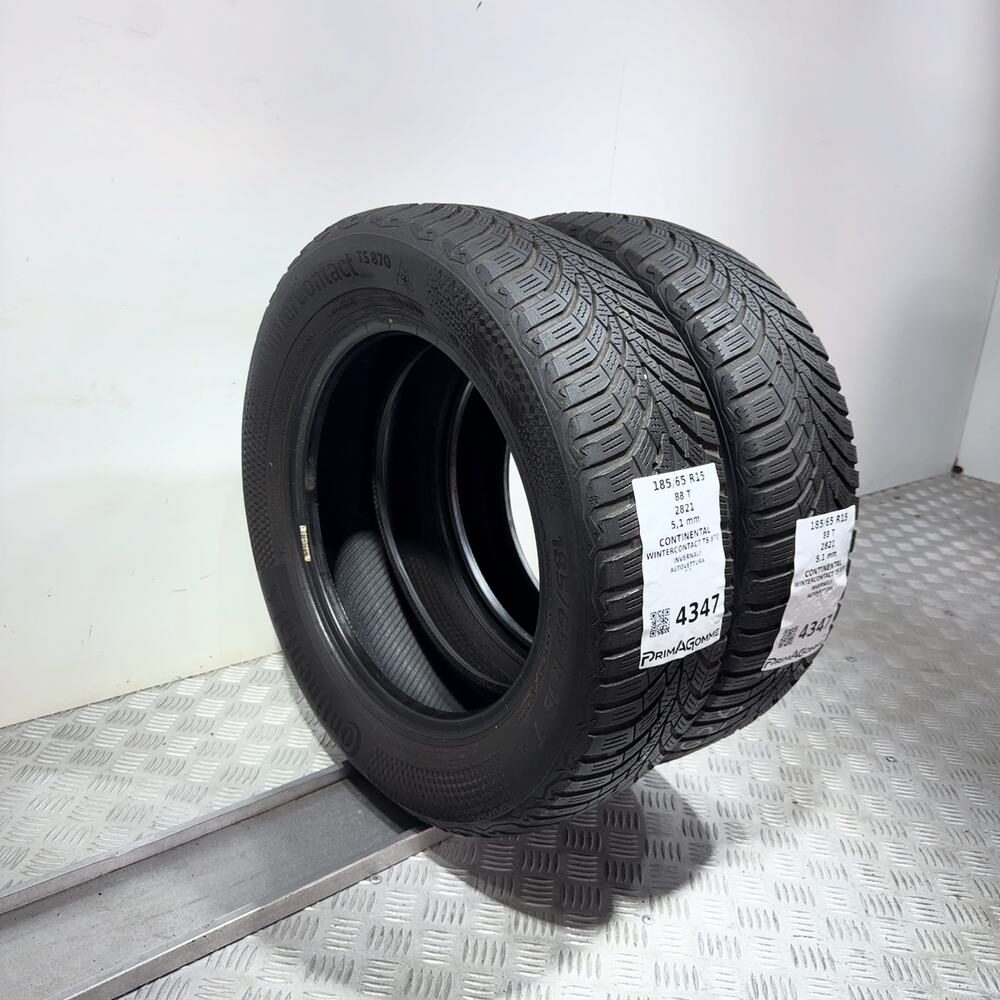 Gomme Usate 185 65 R15 88T Continental Wintercontact TS 870 73% Invernali - immagine 7