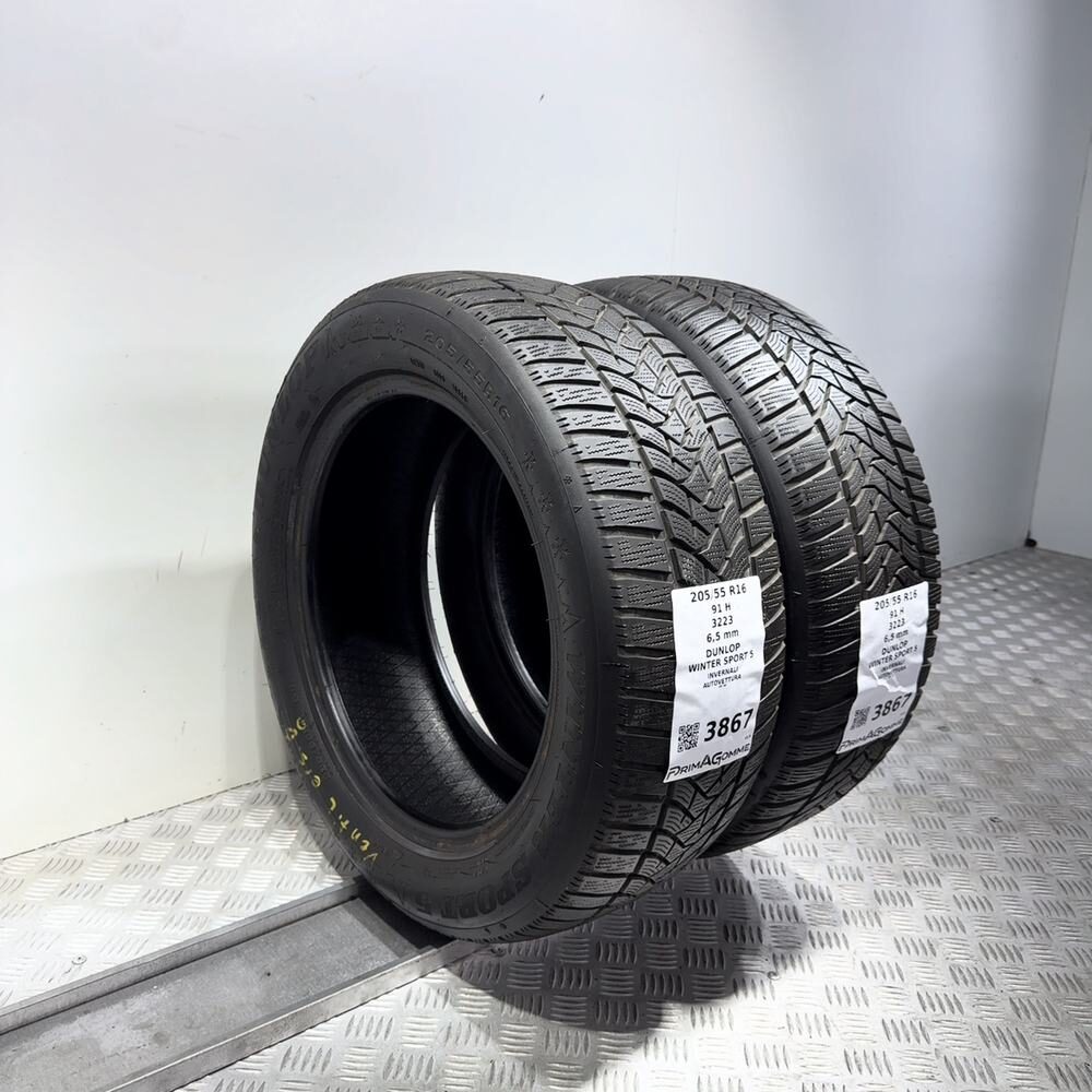 Gomme Usate 205 55 R16 91H Dunlop Winter Sport 5 93% Invernali - immagine 7
