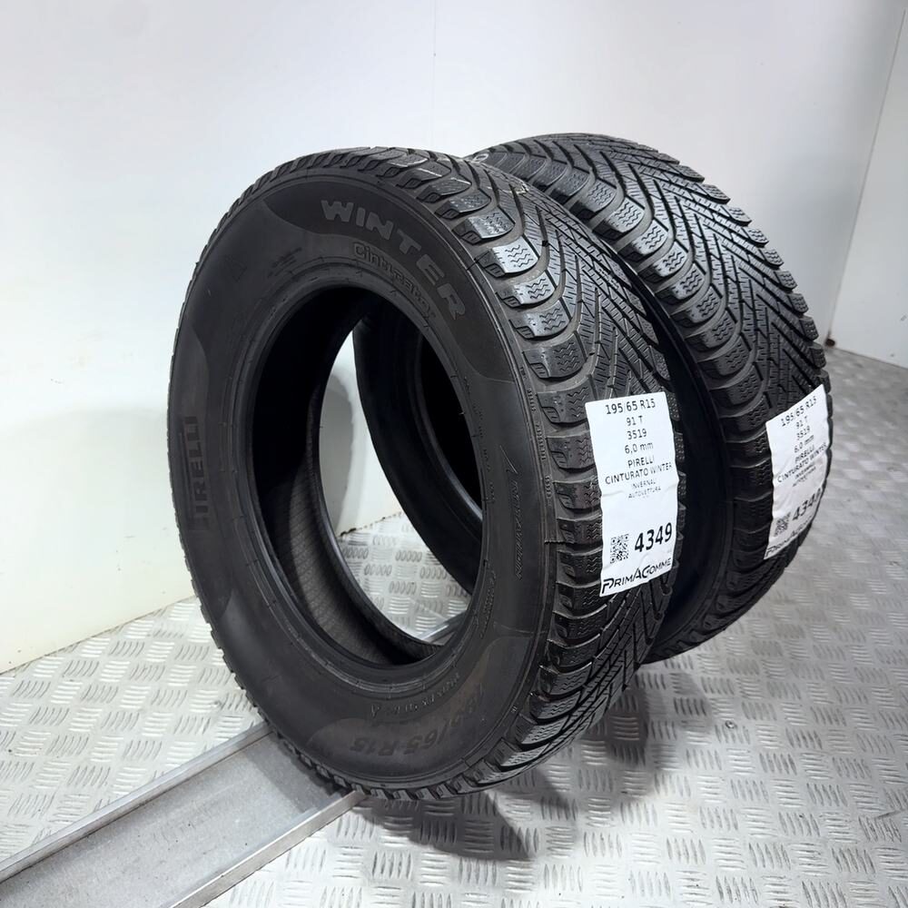 Gomme Usate 195 65 R15 91T Pirelli Cinturato Winter 86% Invernali - immagine 7