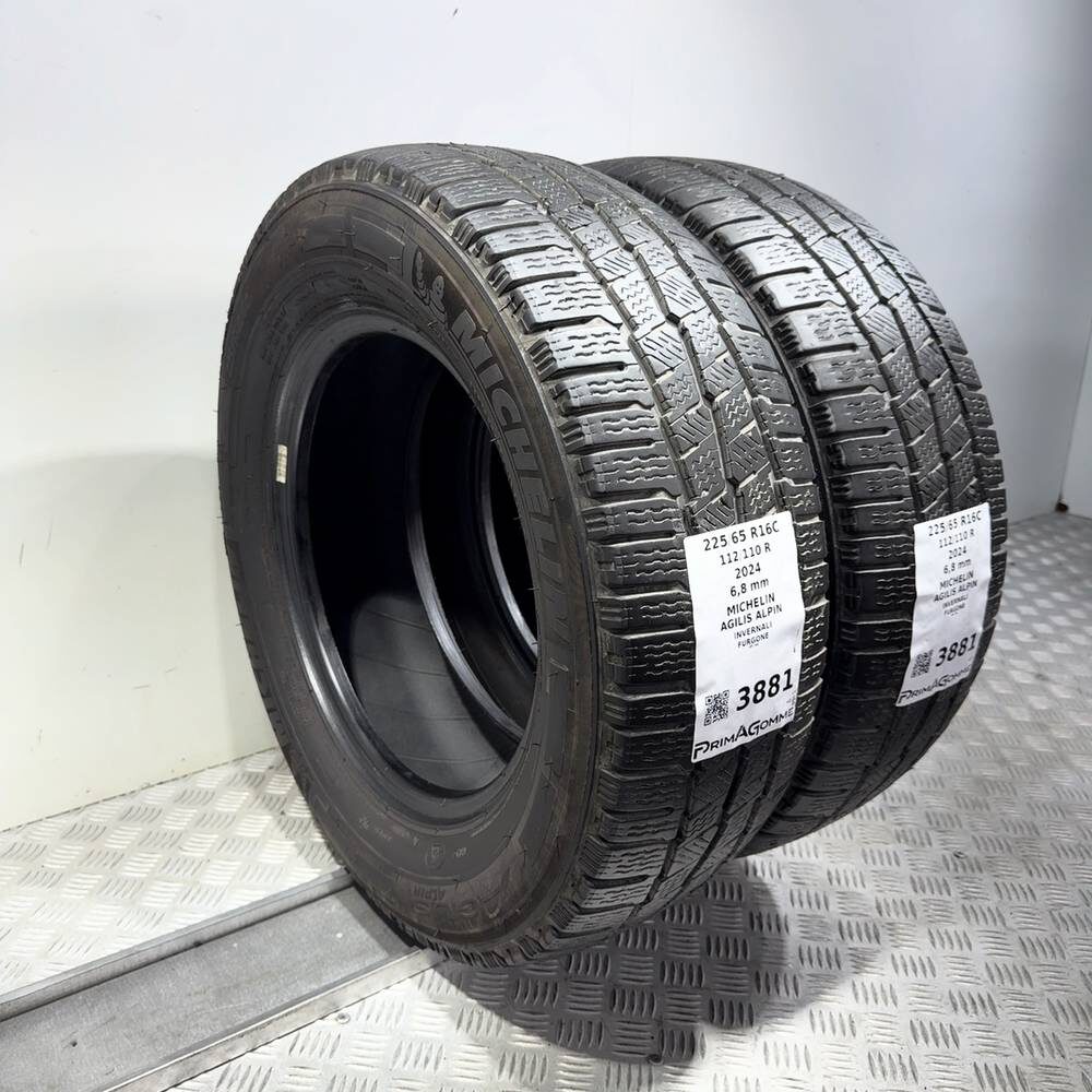 Gomme Usate 225 65 R16C 112/110R Michelin Agilis Alpin 97% Invernali - immagine 7