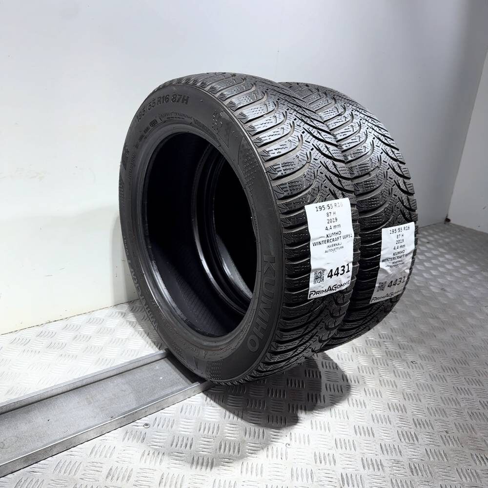 Gomme Usate 195 55 R16 87H Kumho Wintercraft WP51 Invernali - immagine 7