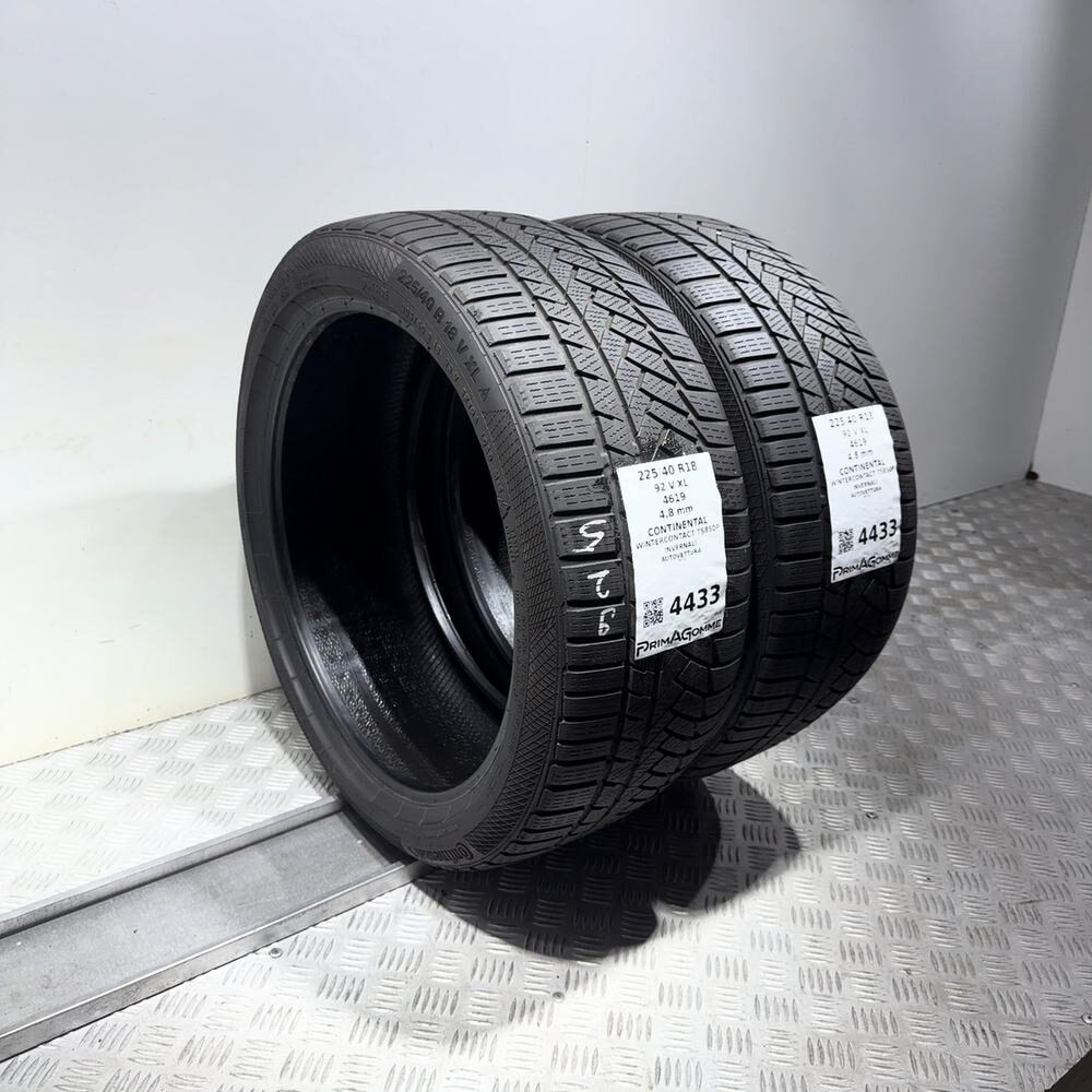 Gomme Usate 225 40 R18 92V XL Continental Wintercontact TS850P Invernali - immagine 7