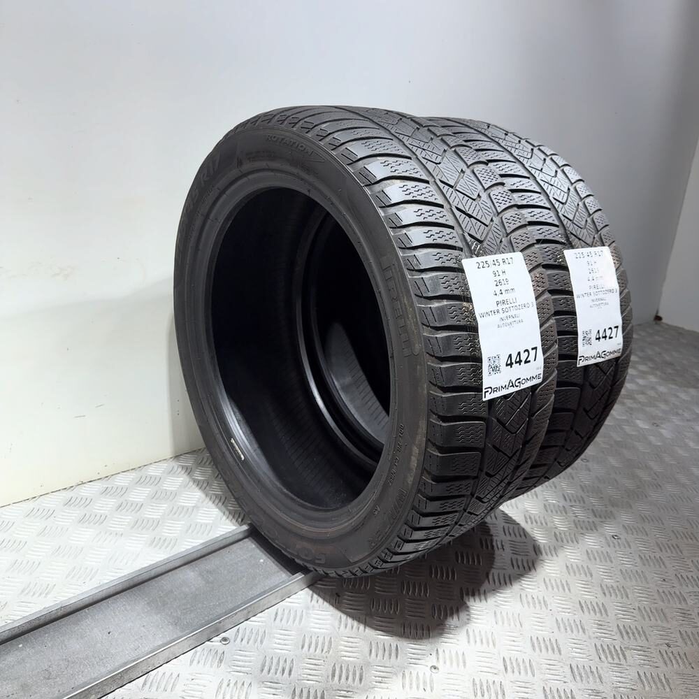 Gomme Usate 225 45 R17 91H Pirelli Winter Sottozero 3 Invernali - immagine 7