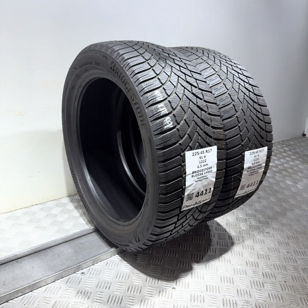 Gomme Usate 225 45 R17 91H Bridgestone Blizzak LM005 Invernali - immagine 7