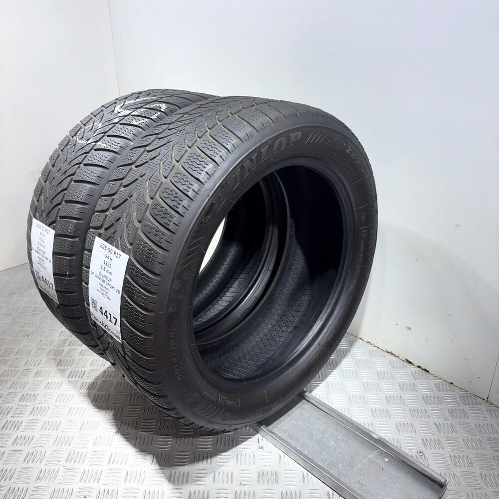 Gomme Usate 225 50 R17 94H Dunlop SP Winter Sport 4D RunFlat Invernali - immagine 7